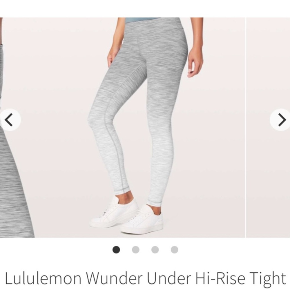 Lululemon Athletica wunder under high rise leggings